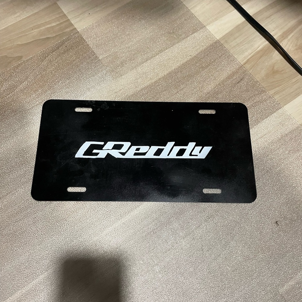 GReddy license plate